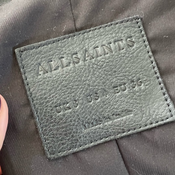 All Saints Leather Jacket - Picture 7 of 11